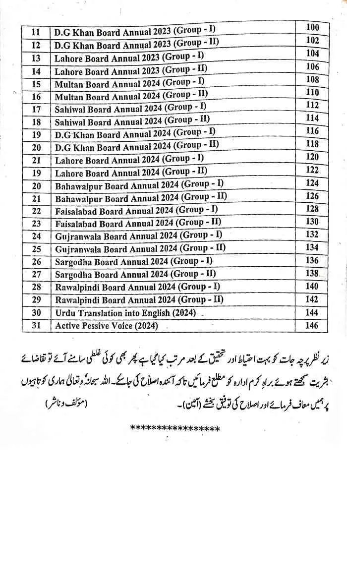 Honey Solved Papers English – 9th Class Past Papers by Prof. Naveed Sajid