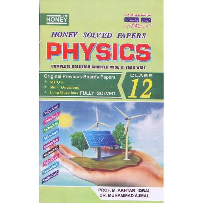 Honey Solved Papers Physics for Class 12 by Prof. M. Akhtar Iqbal