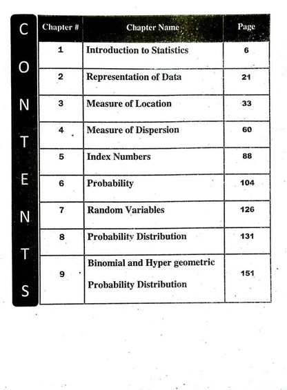 Honey Statistics Objective for 1st Year key Book Revised Edition By Prof. Dr. M Imran Bhatti Multan Kitab Ghar