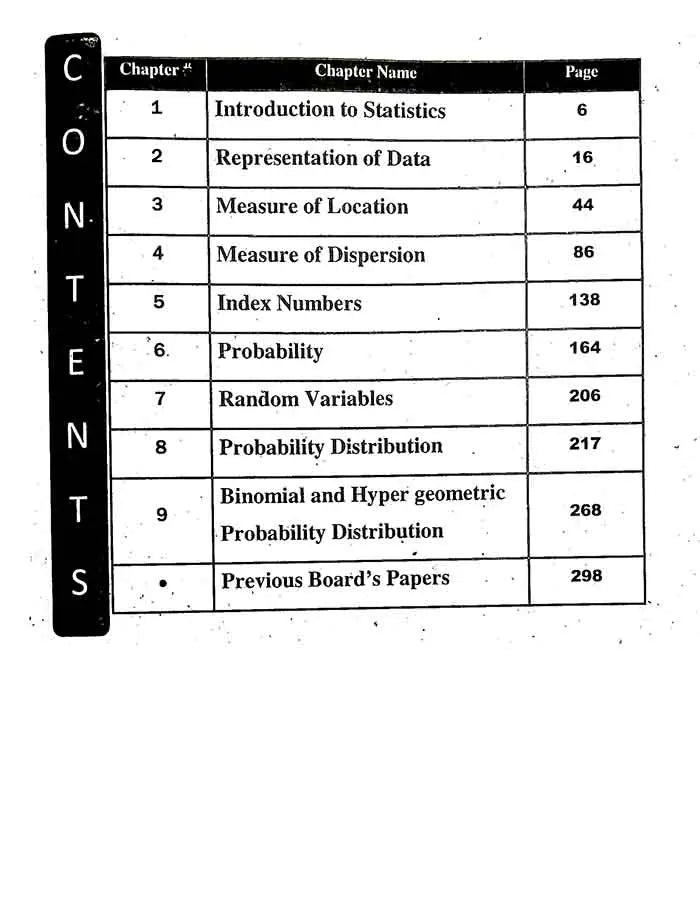 Honey Statistics Super Excellent Book Notes for 1st Year New Revised Edition By Prof. M. Imran Bhatti Multan Kitab Ghar