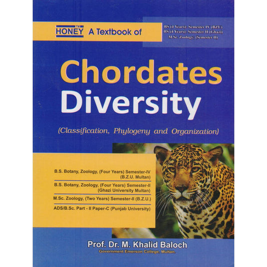 Honey A Textbook of Chordates Diversity By Prof. Dr. M. Khalid Baloch, MKG