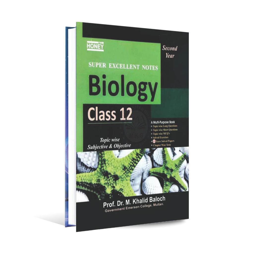 Honey Biology Super Excellent Notes for Class 12 Topic wise Subjective & Objective By Prof. Dr. M. Khalid Baloch