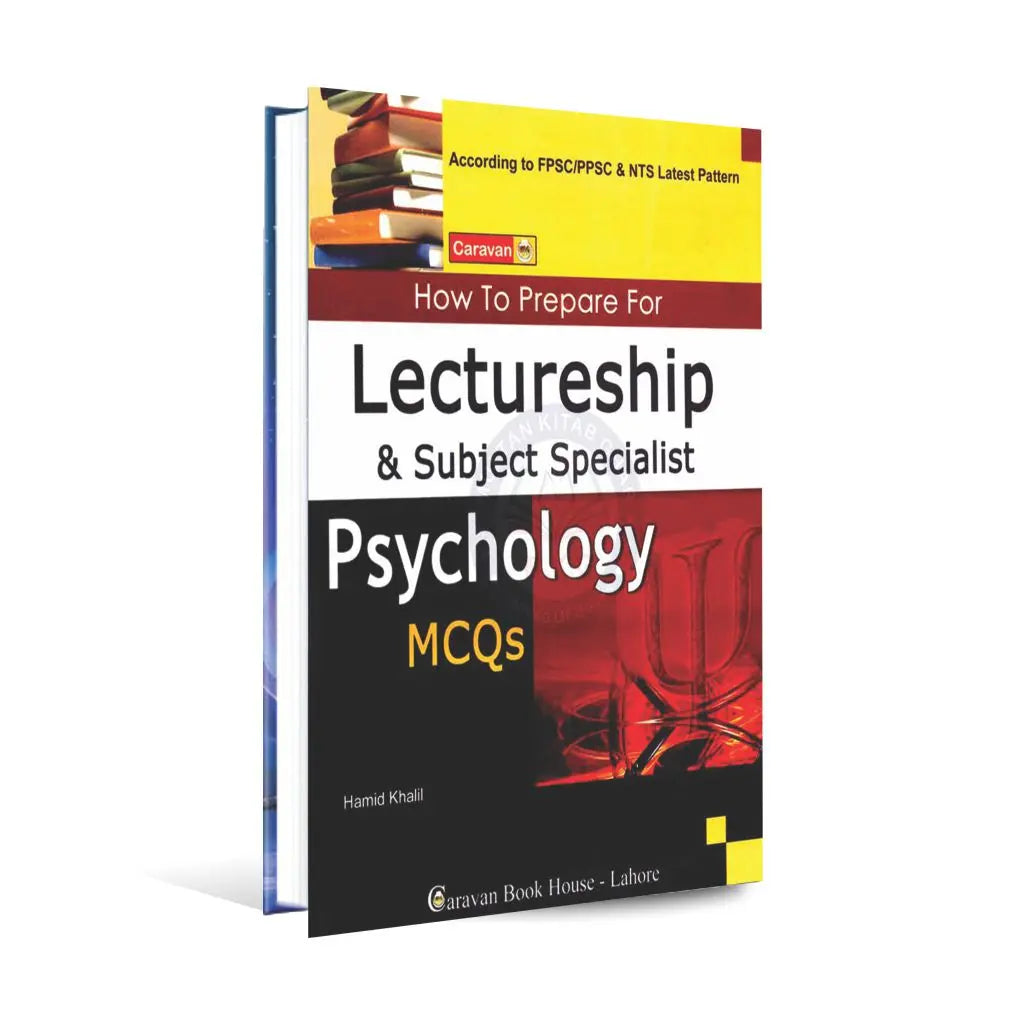 How to Prepare for Lectureship Subject Specialist Psychology MCQs Book By Hamid Khalil Multan Kitab Ghar