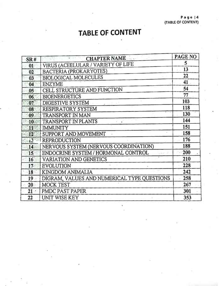 National Biology for All Medical Entrance Tests Practice Book 5000+ MCQs Questions Bank and Unite Wise and Topic Wise MCQs By Prof. Tariq Mahmood Sahu New 3rd Edition Multan Kitab Ghar