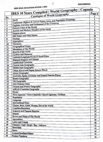 IBES PPSC Capsule Quick Revision by Prof Muhammad Bilal