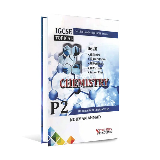 IGCSE 0620 Chemistry P-2 Book for Cambridge Exam By Nouman Ahmad Multan Kitab Ghar