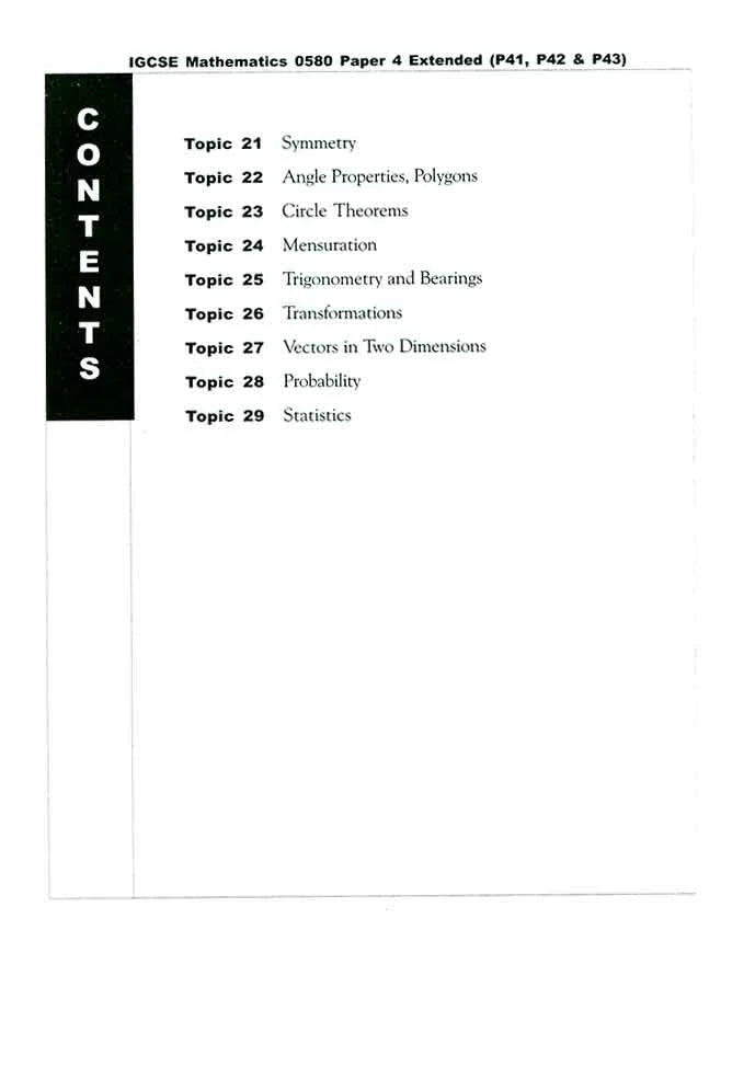 IGCSE Mathematics Paper-4 Topical Worked Solution 0580 By khalid Mahmood Somroo