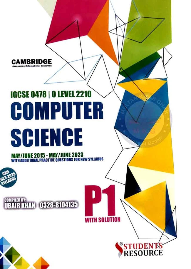 IGCSE & O level 2210 Computer Science P-1 with solutions By Ubair Khan Multan Kitab Ghar