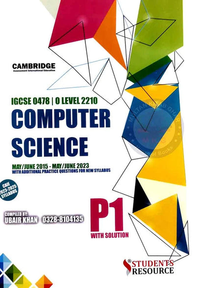 IGCSE & O level 2210 Computer Science P-1 with solutions By Ubair Khan Multan Kitab Ghar