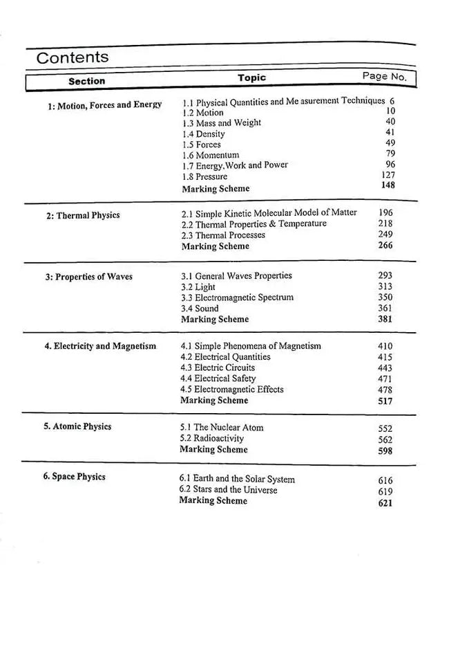 IGCSE Physics Topical Paper-4 for Cambridge Exam 0625 By Shahzad Zia Multan Kitab Ghar