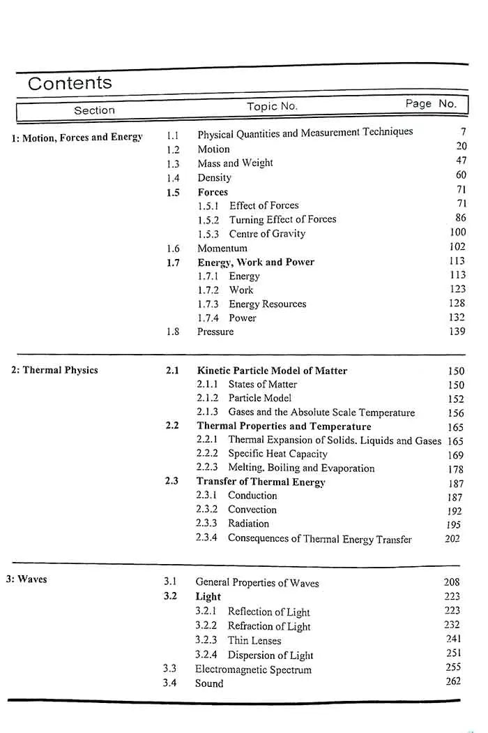 IGCSE Topical Physics 0625 P2 Book for Cambridge Exams By Shahzad Zia Multan Kitab Ghar