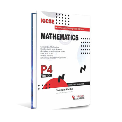 IGCSE Mathematics Paper-4 Topical for Cambridge 0580 By Tasleem Khalid Multan Kitab Ghar