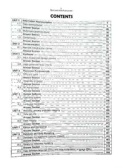 A Level Computer Science 9618 Paper 1 Topical Workbook by Read and Write Multan Kitab Ghar