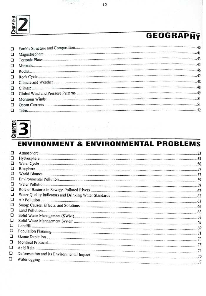 General Science Ability MCQs Book for CSS by Shafiq Ahmad