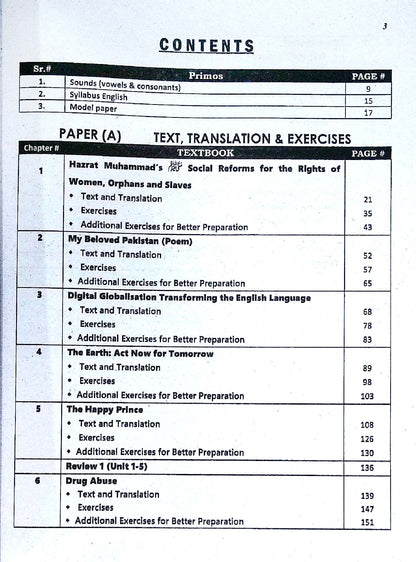 Captain Aasaan English Class 10 Subjective + Objective Guide