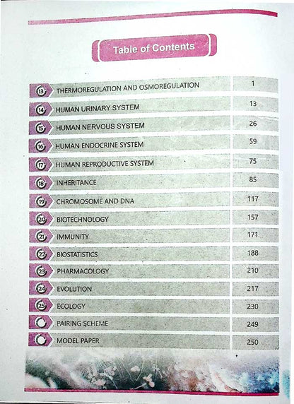 Biology 12 by PECTAA – Punjab Textbook Board Latest Edition