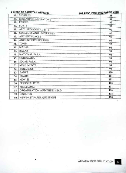 A Guide to Pakistan Affairs for PPSC, FPSC by M Shahid Akbar Contents 2 MKG