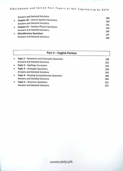 A Guide Book for NUST Entry Test 4th Edition For Engineering 2026 By OETP