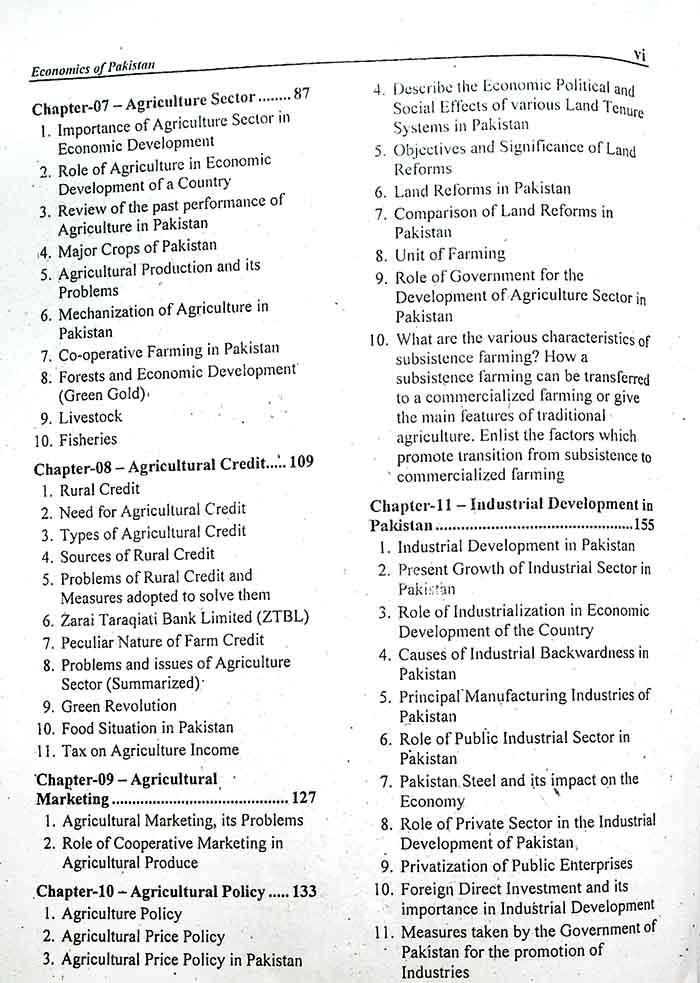 Economics of Pakistan Book For B.com M. Saeed Nasir Contents 3 MKG