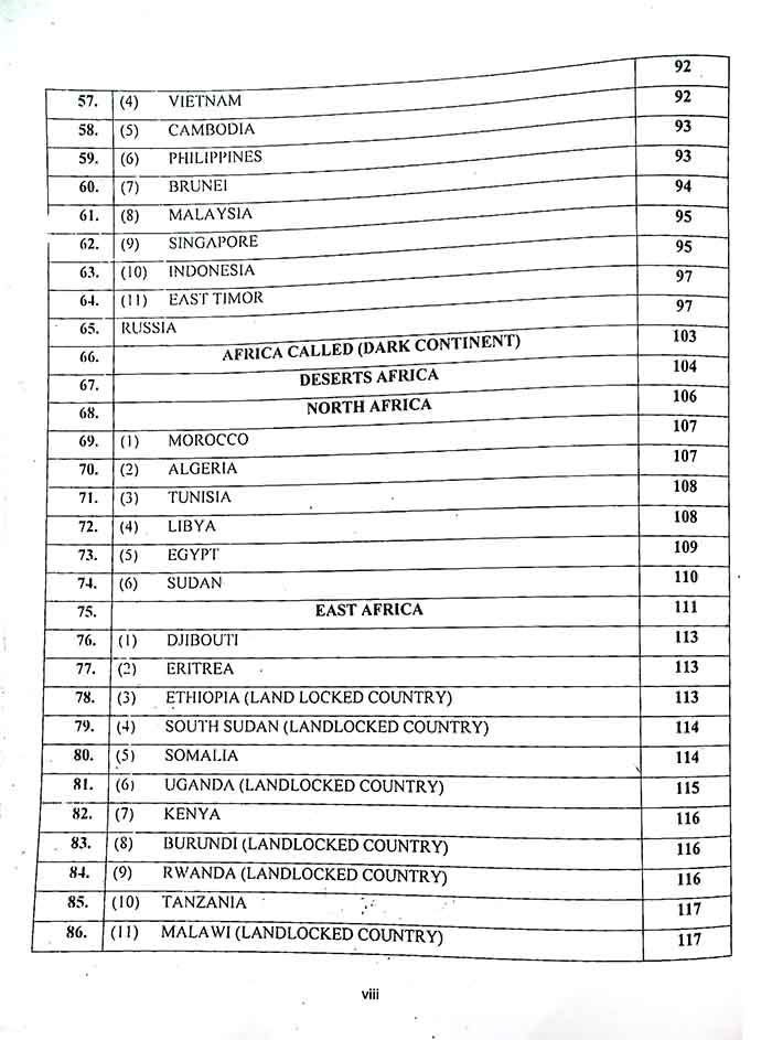 A Guide to World Geography General Knowledge for PPSC, FPSC, NTS by M Shahid Akbar Contents 3 MKG