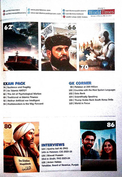 JWT World Times Magazine CSS Vol 19 Issue IX July 2026 by Jahangir Publishers