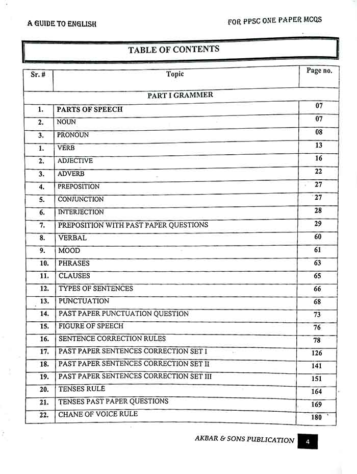 A Guide to English for PPSC, FPSC, NTS by Muhammad Shahid Akbar Contents 1 MKG
