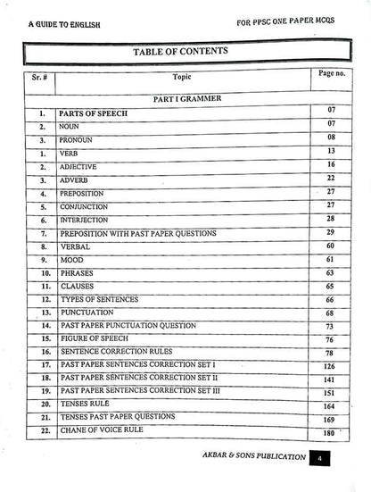 A Guide to English for PPSC, FPSC, NTS by Muhammad Shahid Akbar Contents 1 MKG