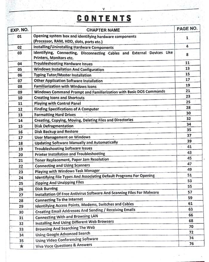 Azeem Practical Note Book ICT DIT 1st Year Semester 1