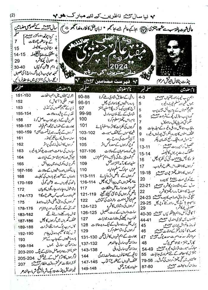 Mufeed Alam Jantari 2024 Magazine Multan Kitab Ghar