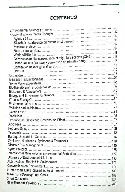 CSS Environmental Science MCQs by Malik Ashiq Awan