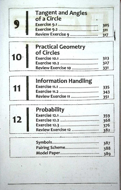 Pilot Super One Mathematics Book Science Group For Class 10th