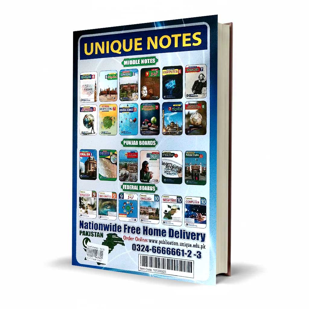 Unique Notes Computer Class 7 English Medium Guide
