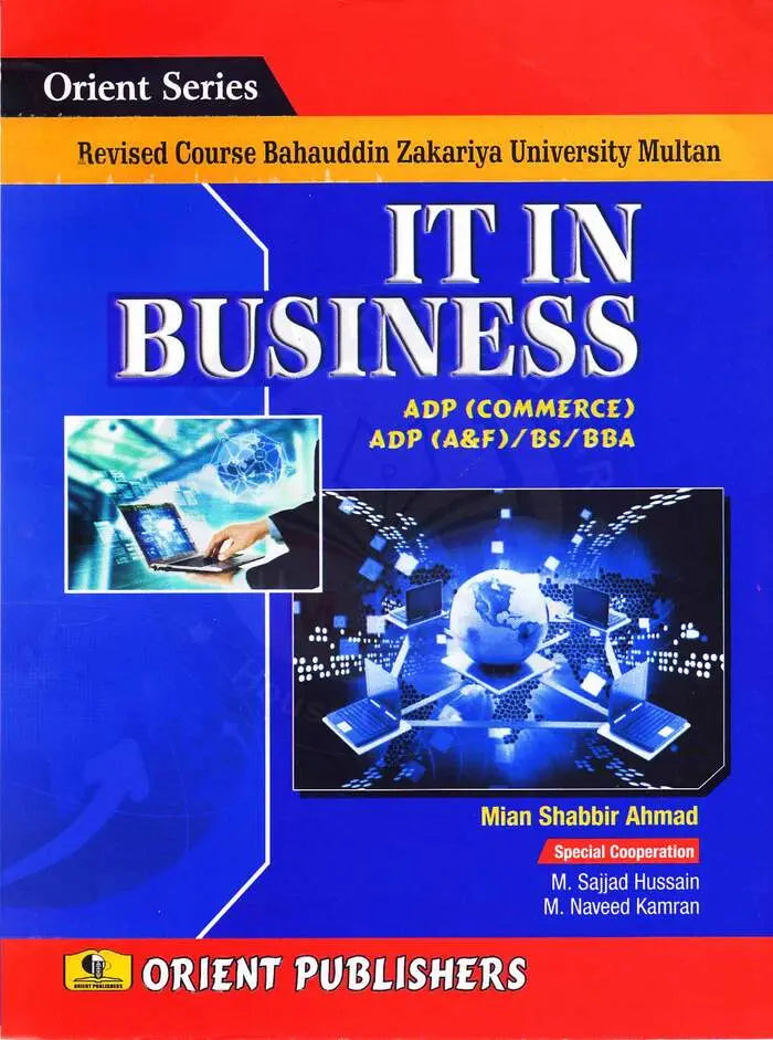 IT in Business Book For ADP Commerce, BS By Shabbir Ahmad Multan Kitab Ghar