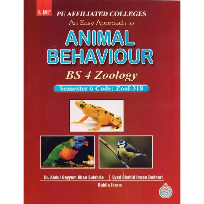 Ilmi Animal Behaviour Book For Bs 4 Zoology By Rabia Ikram Multan Kitab Ghar