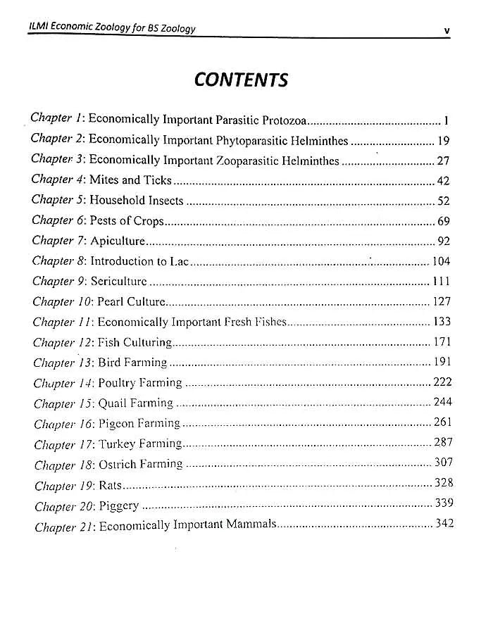 Ilmi Economic Zoology Book for B.s Zoology By Dr. Syed Shahid Imran Ilmi Kitab Khana