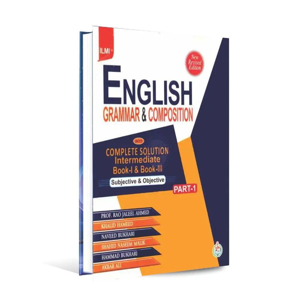 Ilmi English Grammar & Composition Book Intermediate Part 1 Multan Kitab Ghar