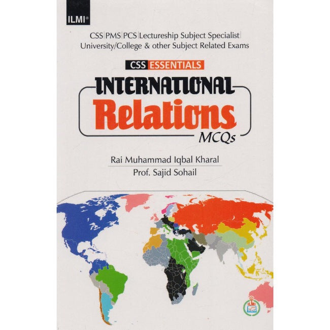 Ilmi International Relations MCQs by Rai Muhammad Iqbal Kharal Multan Kitab Ghar