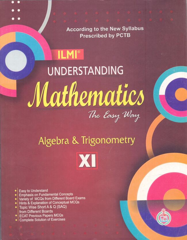 Ilmi Mathematics Book for Intermediate Part 1 By M. Hussain Multan Kitab Ghar