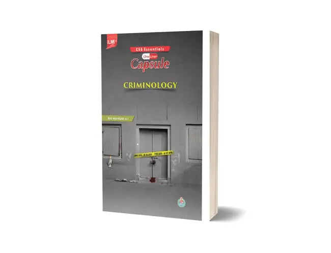 Ilmi One Liner Capsule Criminology Book By Rai Mansab Ali Multan Kitab Ghar