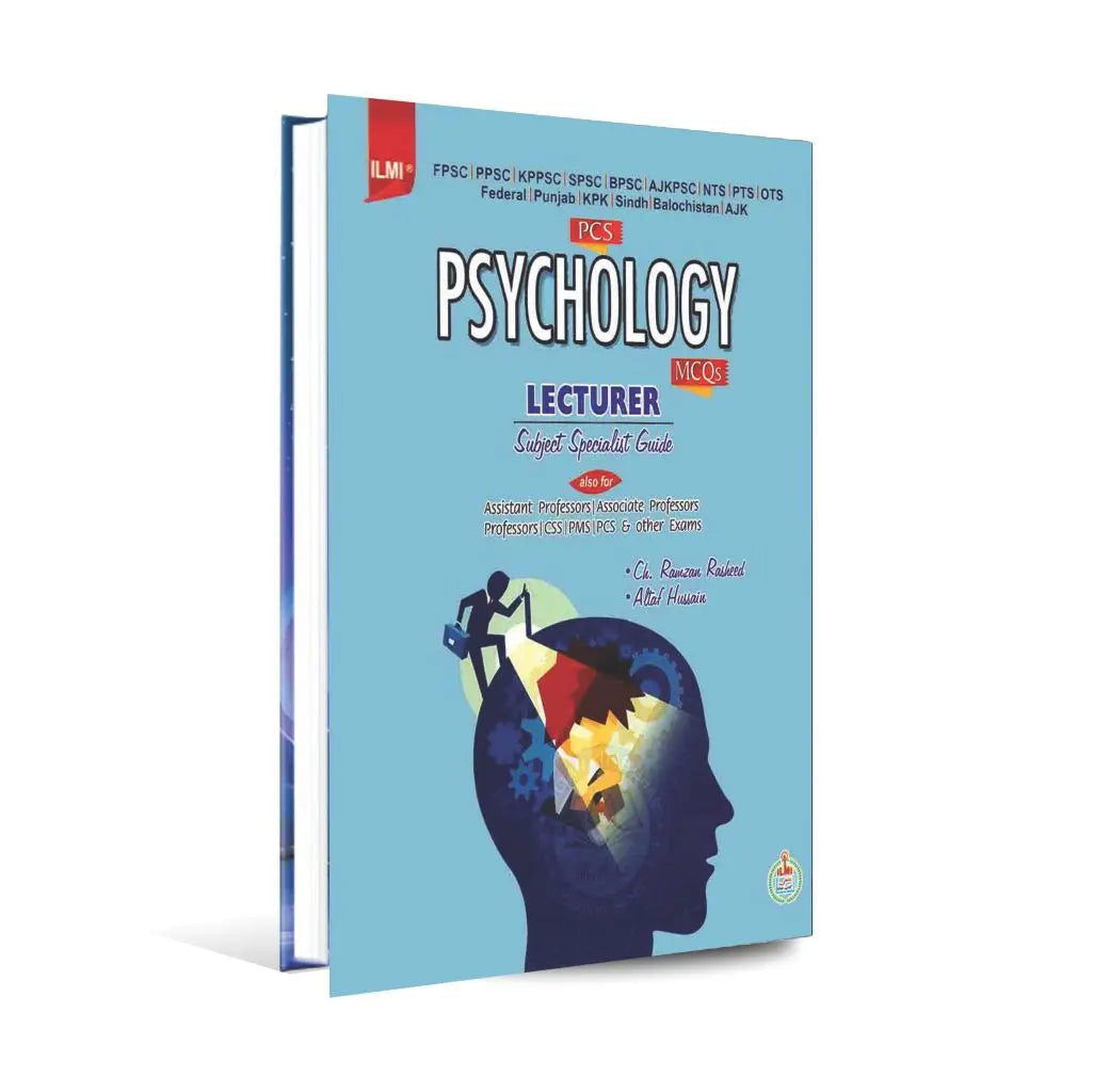 Ilmi Psychology MCQs Book For Lecturer, Subject Specialist Guide By Ch. Ramzan Rasheed Multan Kitab Ghar