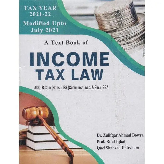 Income Tax Law Book For B.com BBA By Azeem Academy Multan Kitab Ghar