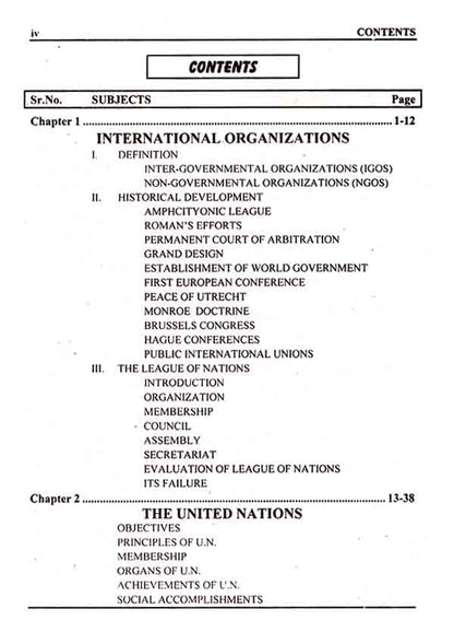 International Organizations Book M.A competitive Examinations Sultan Khan