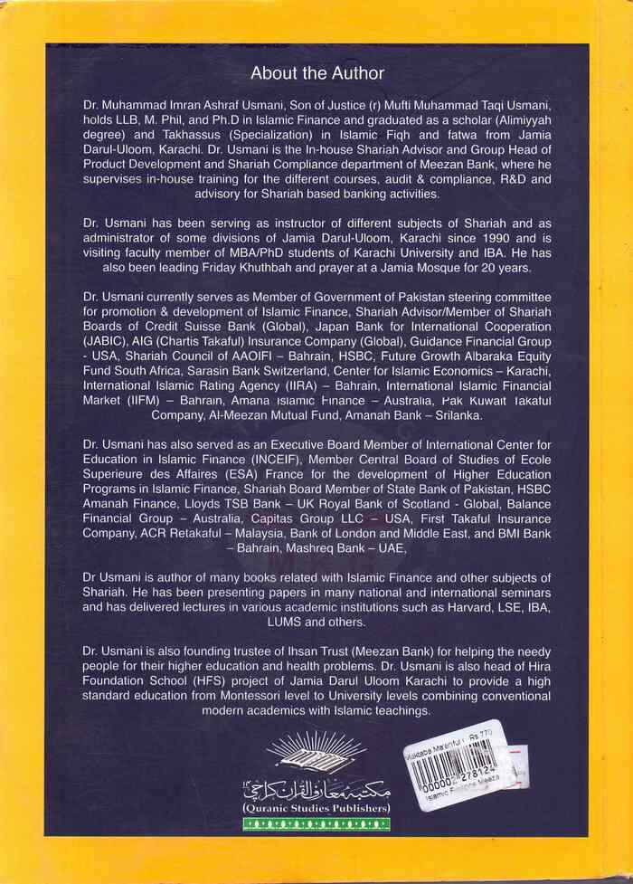 Islamic Finance Book By Dr. M Imran Ashraf Usmani Dr. M Imran Ashraf Usmani