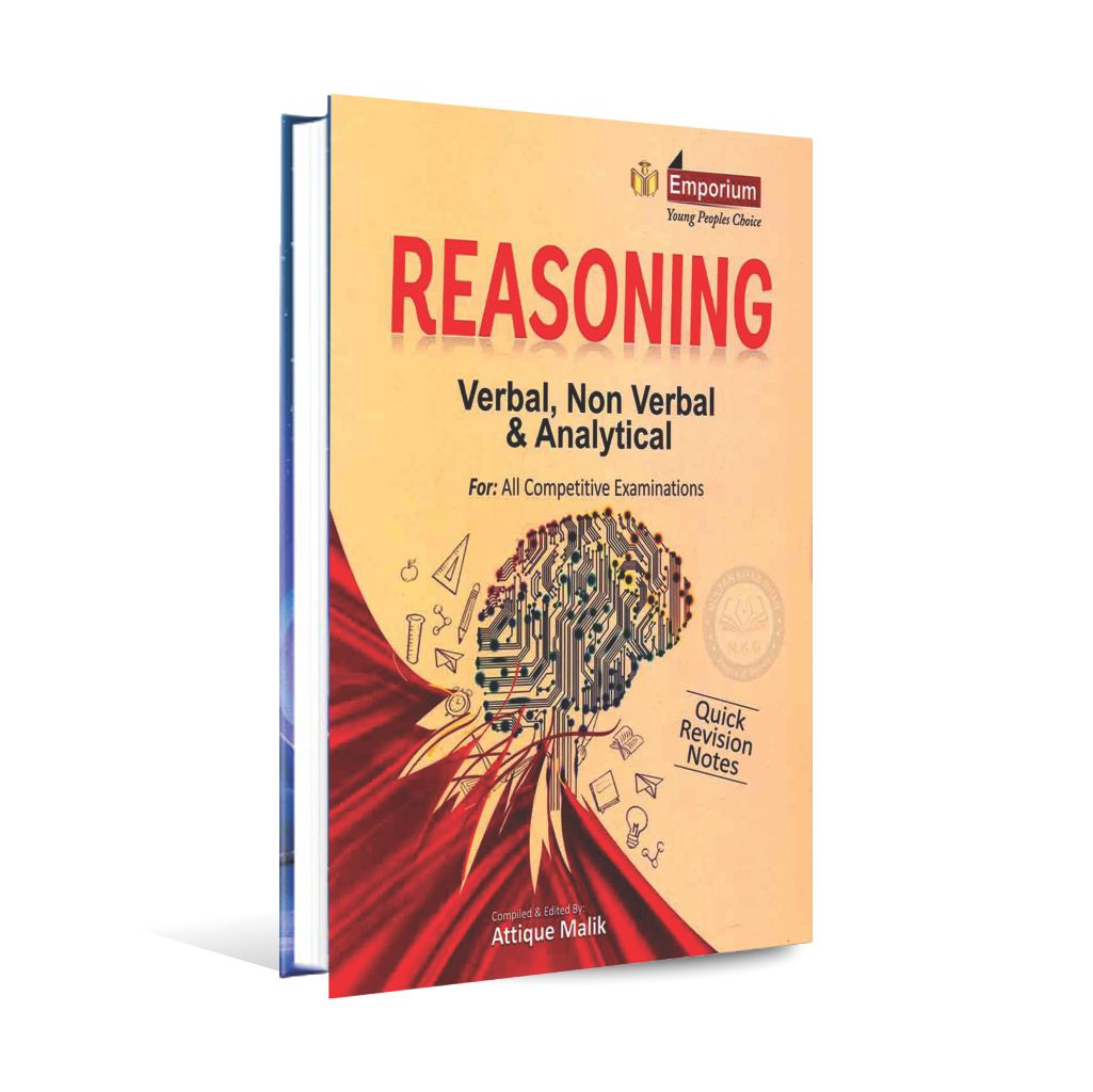 Reasoning Verbal, Non Verbal & Analytical Book For Competitive Exams By Attique Malik Multan Kitab Ghar