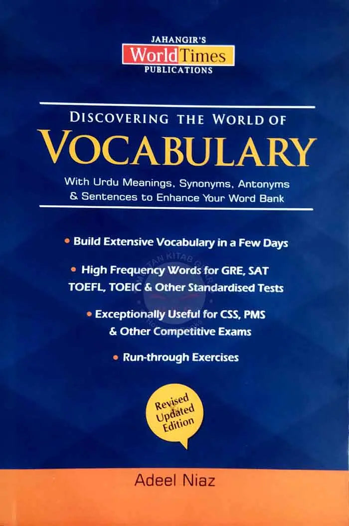 JWT Discovering the World of Vocabulary For CSS PMS By Adeel Niaz Multan Kitab Ghar