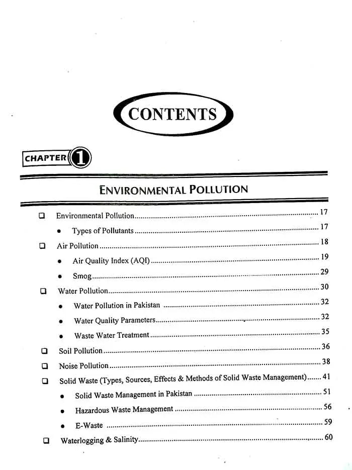 JWT Environmental Science With MCQs Book For CSS By Imran Bashir Multan Kitab Ghar