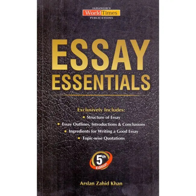 JWT Essay Essentials Book 5th Edition for CSS PMS By Arslan Zahid Multan Kitab Ghar