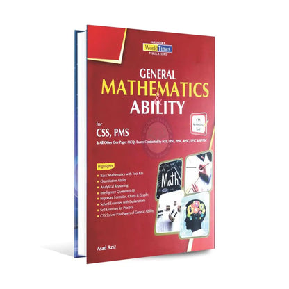 JWT General Mathematics And Ability Book For CSS PMS By Asad Aziz Multan Kitab Ghar