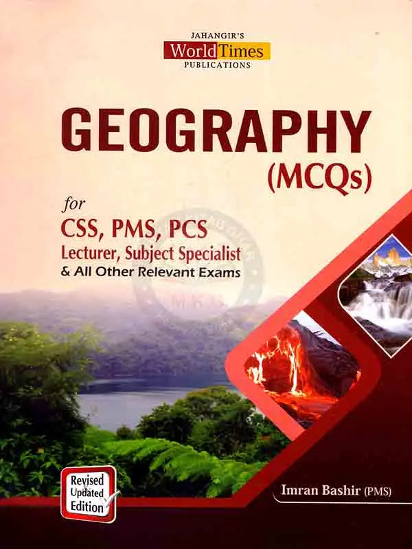 JWT Geography MCQs Guide Book For CSS, PMS By Imran Bashir Multan Kitab Ghar