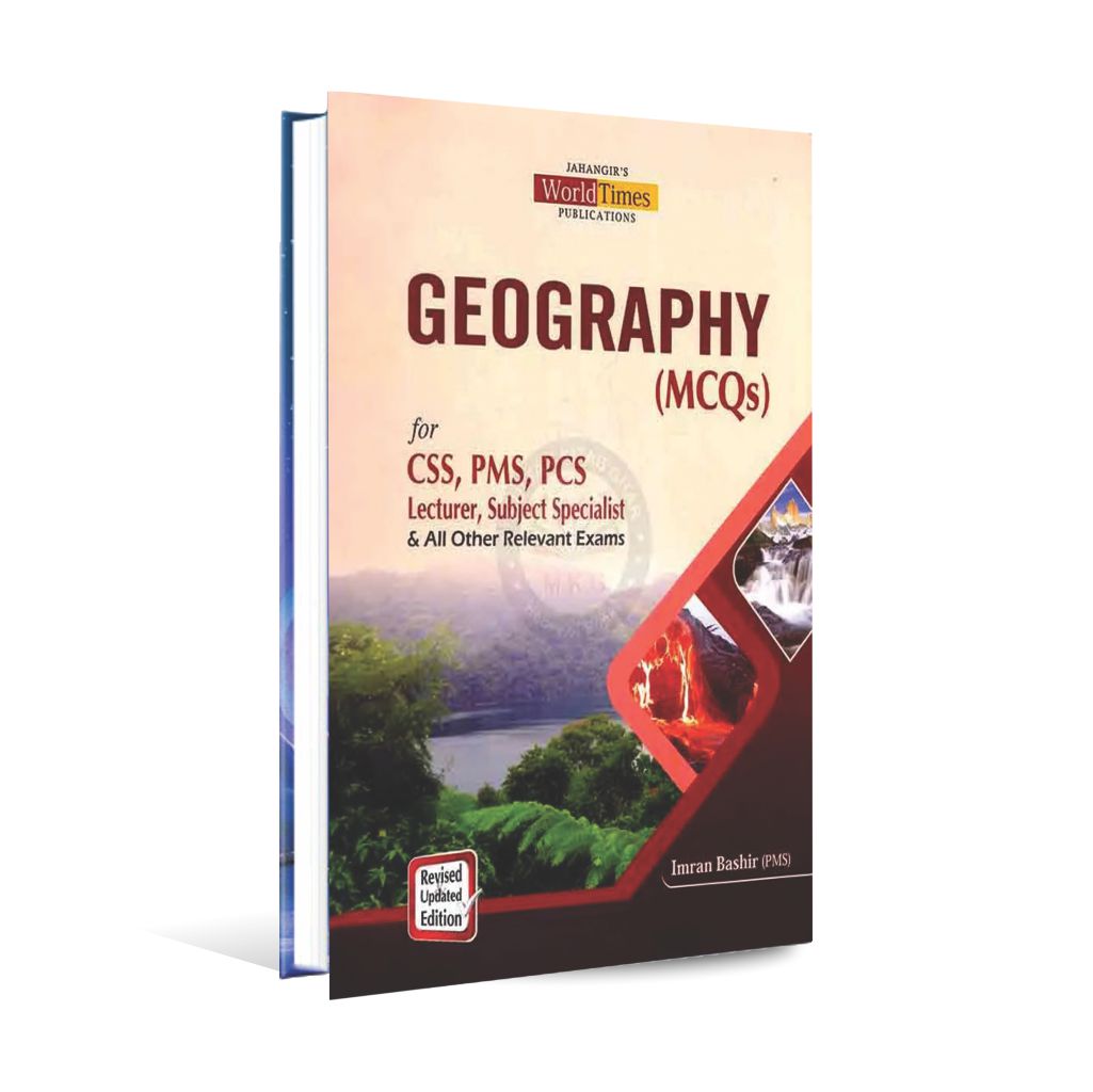 JWT Geography MCQs Guide Book For CSS, PMS By Imran Bashir Multan Kitab Ghar